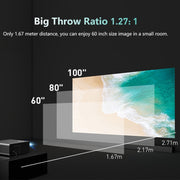 RD825 1280x720 2200LM Mini LED Projector Home Theater, Support HDMI & AV & VGA & USB, General Version (Silver)