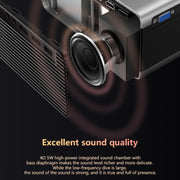 RD825 1280x720 2200LM Mini LED Projector Home Theater, Support HDMI & AV & VGA & USB, General Version (Silver)