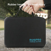 RUIGPRO Shockproof Water-resistant Portable Case Box for DJI Osmo Action, Size: 28cm x 19.7cm x 6.8cm(Black)
