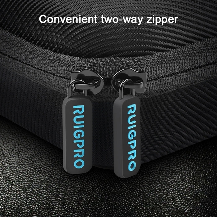 RUIGPRO Shockproof Water-resistant Portable Case Box for DJI Osmo Action, Size: 28cm x 19.7cm x 6.8cm(Black)