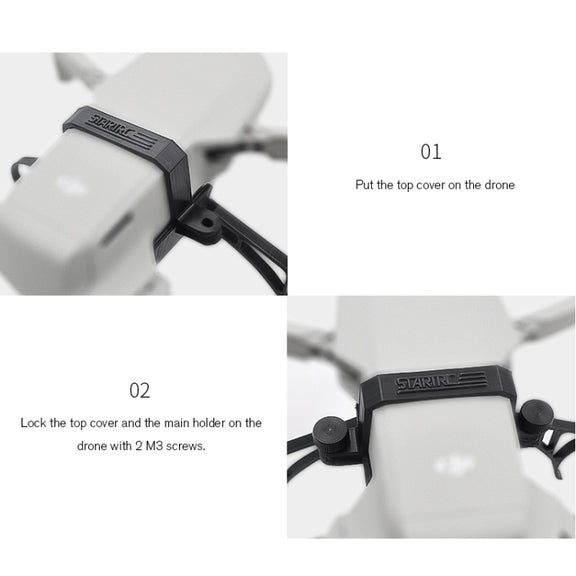STARTRC Buoyancy Rod Absorbing Height Extender Landing Bracket for DJI Mavic 2 mini(Black Red)