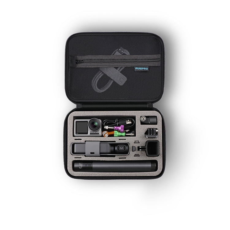 RUIGPRO Oxford Water-resistant Storage Box Case Bag for DJI OSMO Pocket Gimble Camera / OSMO Action, Size: 24x16.5x8cm (Black)