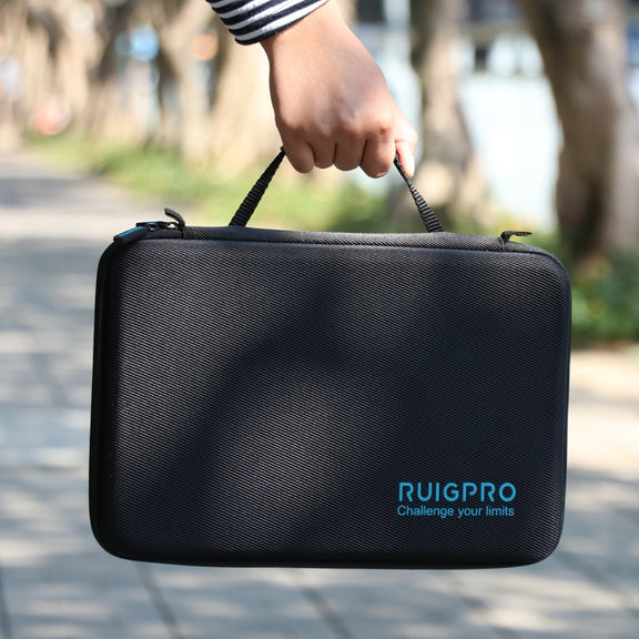 RUIGPRO Oxford Water-resistant Storage Box Case Bag for DJI OSMO Pocket Gimble Camera / OSMO Action, Size: 30.2x20.8x7.2cm (Black)