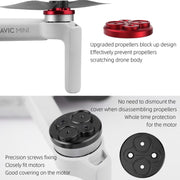 4 PCS Sunnylife Motor Metal Protection Cover for DJI Mavic Mini 1 / Mini 4K / DJI Mini 2 SE(Red)