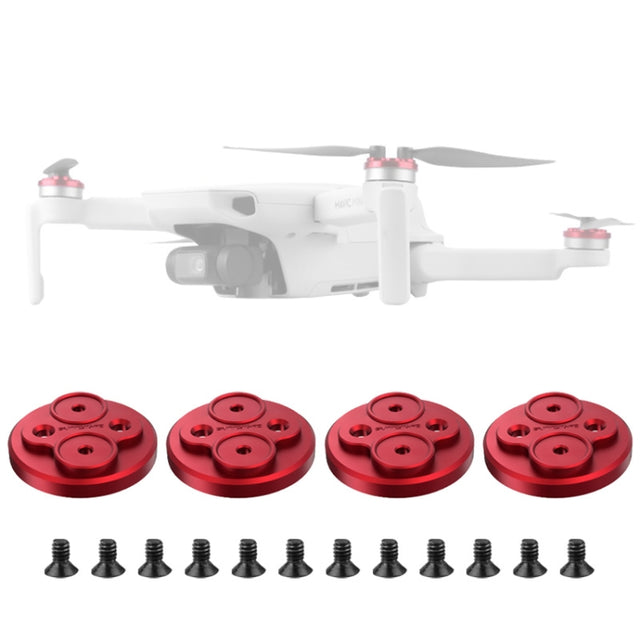 4 PCS Sunnylife Motor Metal Protection Cover for DJI Mavic Mini 1 / Mini 4K / DJI Mini 2 SE(Red)