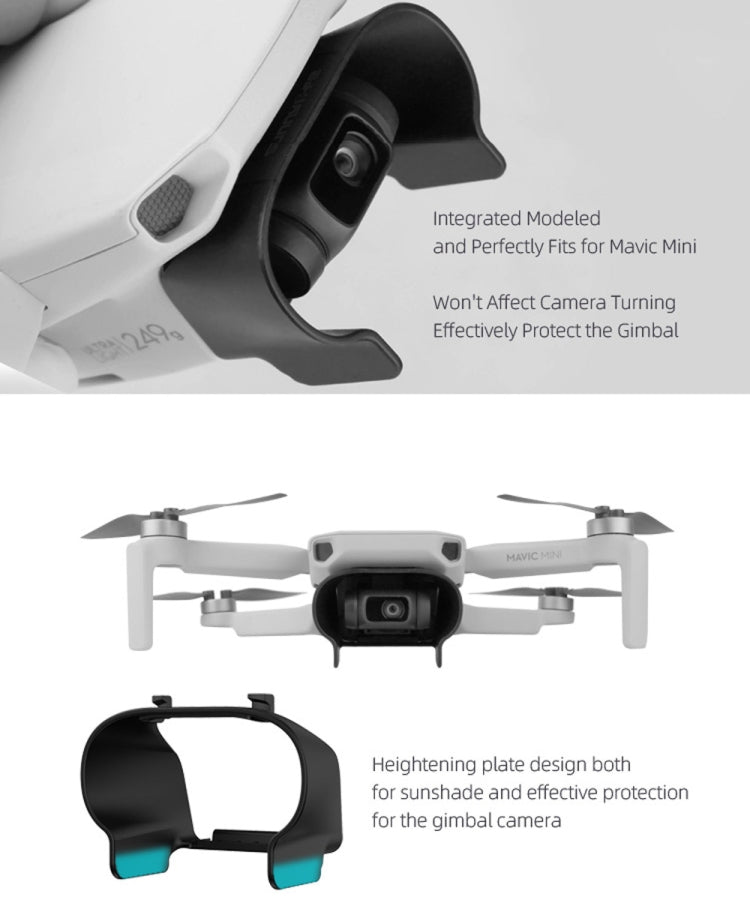 Sunnylife MM-Q9264 Camera Lens Sunshade Anti-glare Hood for DJI Mavic mini  / Mini 4K / DJI Mini 2 SE(Black)