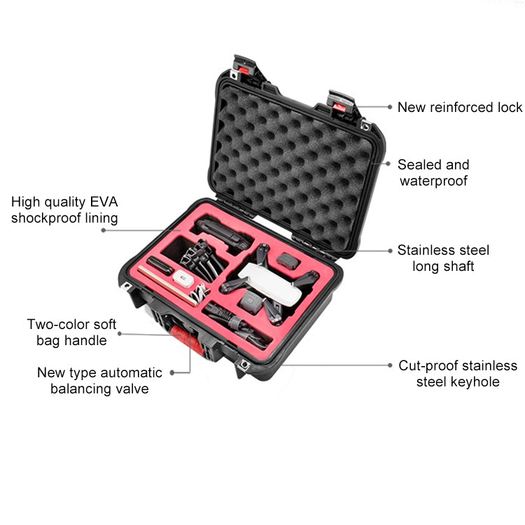 PGYTECH P-SP-101 Shockproof Water-resistant Explosion-proof Hard Box Carrying Case for DJI Shark (Black)
