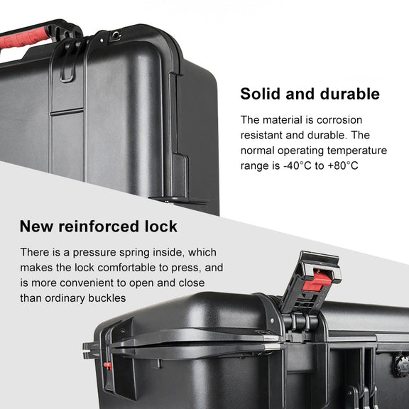 PGYTECH P-RH-001 Shockproof Water-resistant Explosion-proof Hard Box Carrying Case for DJI Ronin-S, Size: 63.4x50.3cm(Black)