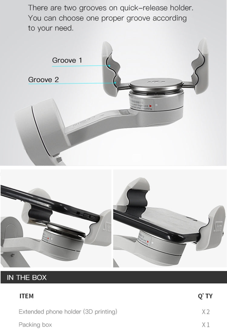 STMAKER Handheld Gimbal Quick Release Magnetic Buckle Clamp Expansion Bracket for DJI OM4