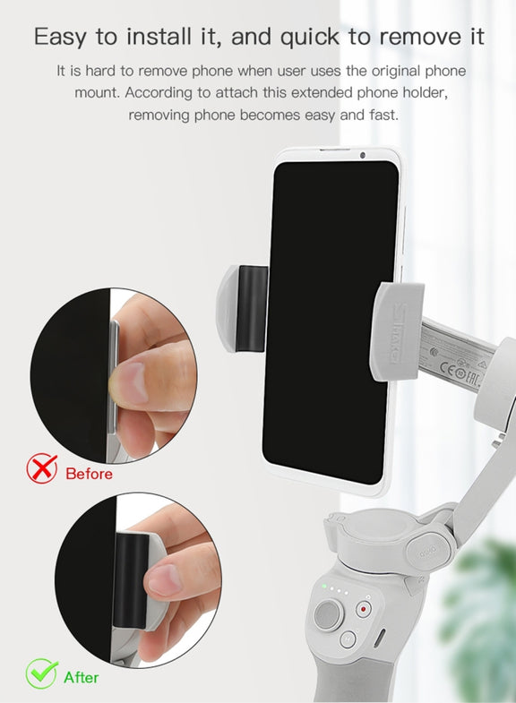 STMAKER Handheld Gimbal Quick Release Magnetic Buckle Clamp Expansion Bracket for DJI OM4