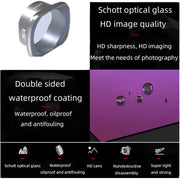 JSR KS ND8 Lens Filter for DJI FPV, Aluminum Alloy Frame