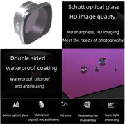 JSR KS ND8PL Lens Filter for DJI FPV, Aluminum Alloy Frame
