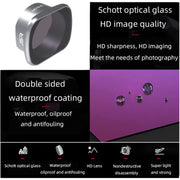 JSR KS ND16PL Lens Filter for DJI FPV, Aluminum Alloy Frame