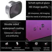 JSR KS ND32PL Lens Filter for DJI FPV, Aluminum Alloy Frame