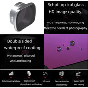 JSR KS ND64PL Lens Filter for DJI FPV, Aluminum Alloy Frame