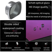 JSR CPL Lens Filter for DJI FPV, Aluminum Alloy Frame