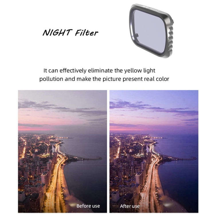 JSR KS NIGHT Light Pollution Reduction Lens Filter for DJI Air 2S, Aluminum Frame