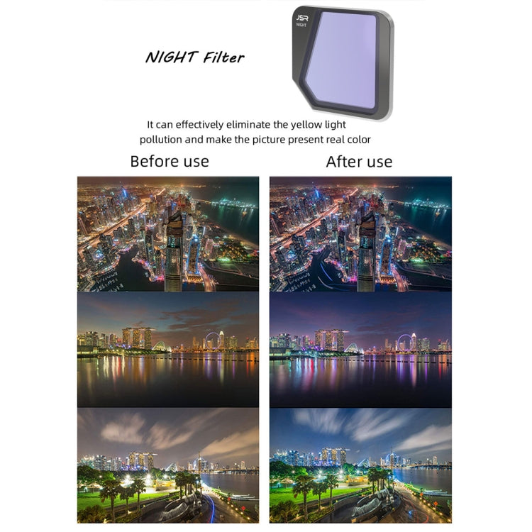 JSR Drone 8 in 1 MCUV+CPL+ND16+32+64+1000+STAR+NIGHT Lens Filter for DJI Mavic 3
