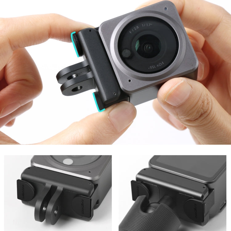 Sunnylife DC339 4 PCS Silicone Anti-release Plug for DJI Action 2 (Black)