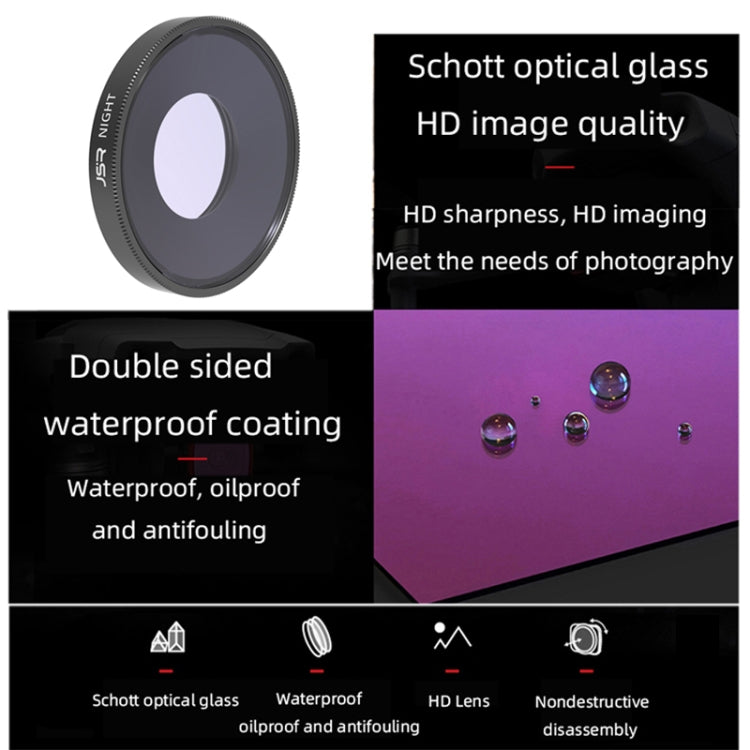 JSR NIGHT Lens Filter For DJI Osmo Action 3