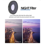 JSR 8 in 1 Streak Blue CPL ND8 ND16 ND32 ND64 STAR NIGHT Lens Filter For DJI Osmo Action 3