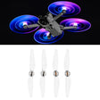 For DJI Mini 4 Pro / Mavic Mini 3 Pro STARTRC 2 Pairs Color LED Flash Lamp Low Noise Propellers (Transparent) - free shipping - PMC TechLife - Order now!