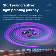 For DJI Mini 4 Pro / Mavic Mini 3 Pro STARTRC 2 Pairs Color LED Flash Lamp Low Noise Propellers (Transparent)
