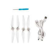 For DJI Mini 4 Pro / Mavic Mini 3 Pro STARTRC 2 Pairs Color LED Flash Lamp Low Noise Propellers (Transparent)