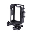 For DJI Osmo Action 3 Vertical Plastic Protective Frame Cage with Cold Shoes (Black) - Protection Frame by PMC TechLife | Online Shopping South Africa | PMC TechLife | Buy Now Pay Later Mobicred