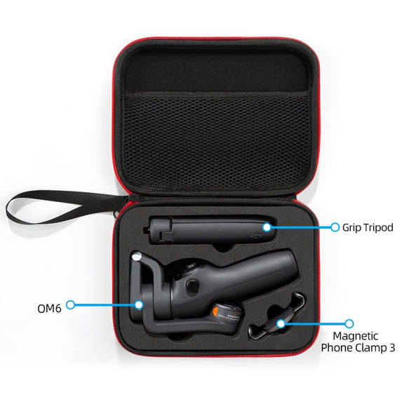 For DJI Osmo Mobile 6 Carrying Travel Case Bag, Size: 21x  16 x 6cm (Black)