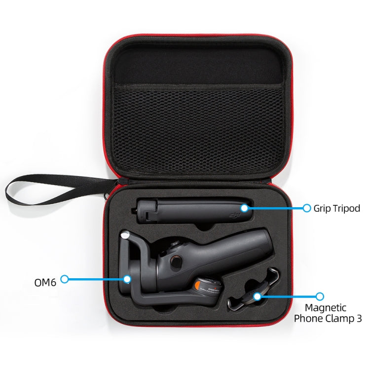 For DJI Osmo Mobile 6 Carrying Travel Case Bag, Size: 21x  16 x 6cm (Black)