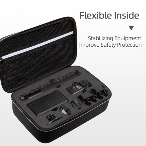 For DJI Osmo Action 3 Carrying Storage Case Bag,Size: 21.5 x 29.5 x 10cm(Black)