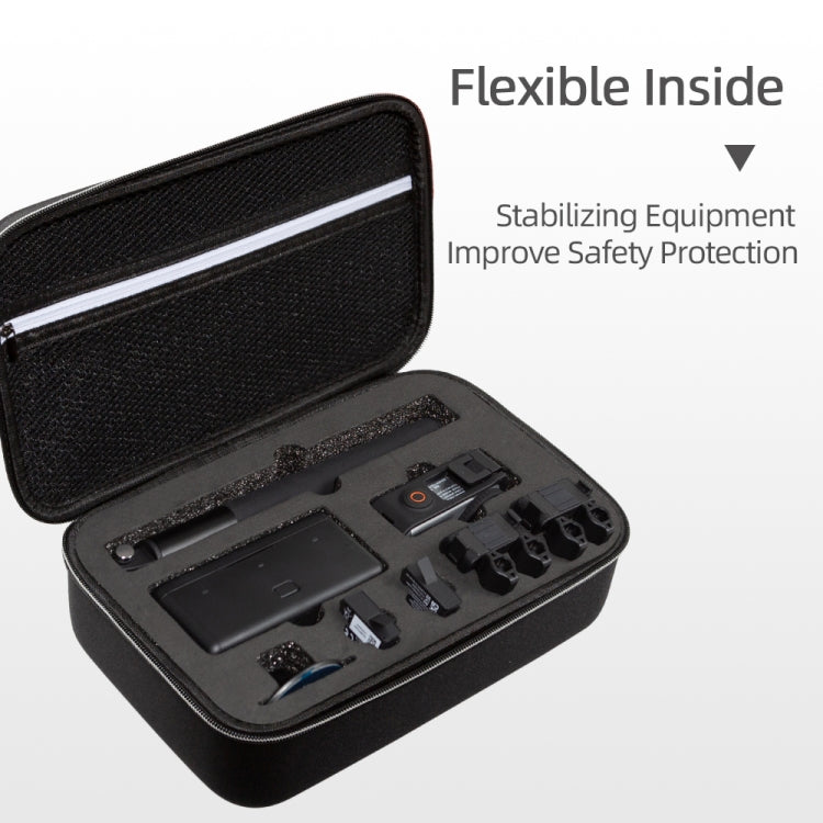 For DJI Osmo Action 3 Carrying Storage Case Bag,Size: 21.5 x 29.5 x 10cm(Black)