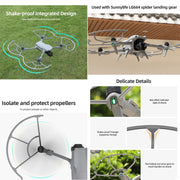 For DJI Air 3 Sunnylife KC680 Drone Propeller Protective Guard Anti-collision Ring (Grey)