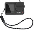 For DJI OSMO Action 4 / 3 STARTRC Silicone Shockproof Case with Lens Cap & Strap (Black) - Case & Bags by STARTRC | Online Shopping South Africa | PMC TechLife | Buy Now Pay Later Mobicred