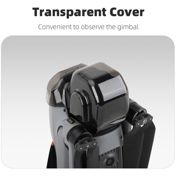 For DJI Air 3S Sunnylife Integrated Gimbal Cover Transparent Lens Cap Vision System Protector (Grey)