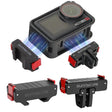 For DJI Osmo Action 5 Pro / 4 / 3 Sunnylife Foldable Magnetic Quick Release Mount + Magnetic Cold Shoe Adapter (Black) - free shipping - PMC TechLife - Order now!