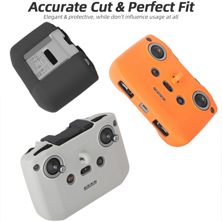 For DJI Neo / Mini 4 Pro / RC-N3 / RC-N2 / RC-N1 Sunnylife Controller Protective Cover Silicone Case with Neck Strap (Black)