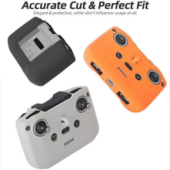 For DJI Neo / Mini 4 Pro / RC-N3 / RC-N2 / RC-N1 Sunnylife Controller Protective Cover Silicone Case with Neck Strap (Orange)