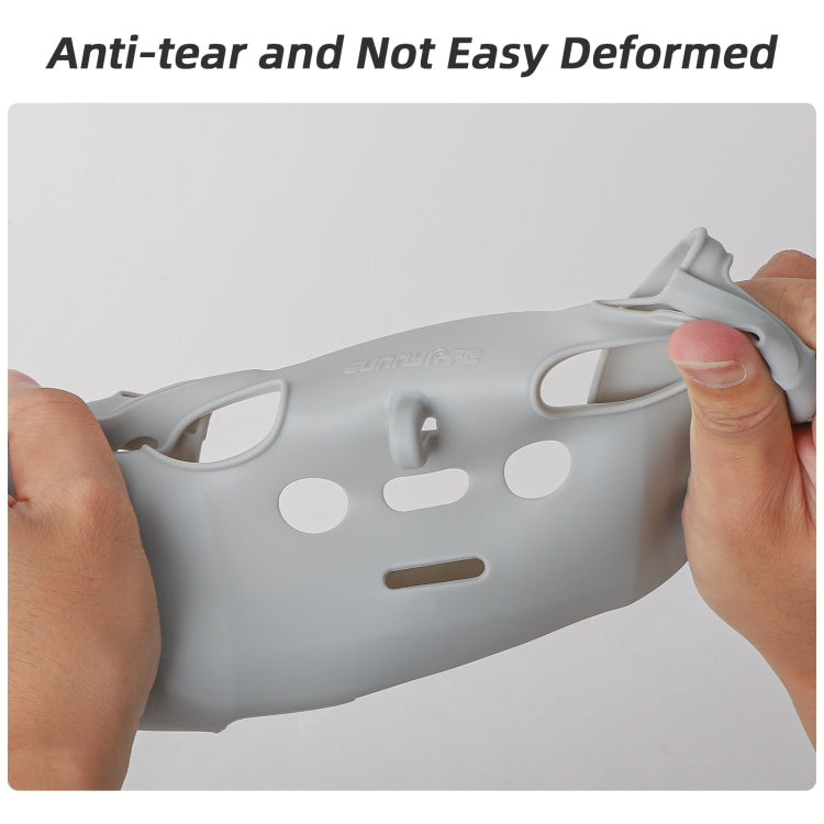 For DJI Neo / Mini 4 Pro / RC-N3 / RC-N2 / RC-N1 Sunnylife Controller Protective Cover Silicone Case with Neck Strap (Grey)