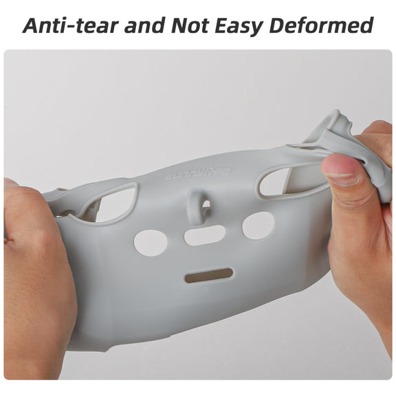 For DJI Neo / Mini 4 Pro / RC-N3 / RC-N2 / RC-N1 Sunnylife Controller Protective Cover Silicone Case with Neck Strap (Grey)