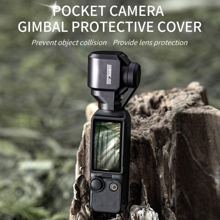 For DJI OSMO Pocket 3 STARTRC 2 in 1 Gimbal Camera Lens Cover Sunshade (Black)