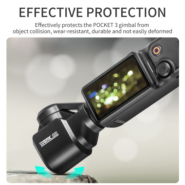 For DJI OSMO Pocket 3 STARTRC 2 in 1 Gimbal Camera Lens Cover Sunshade (Black)