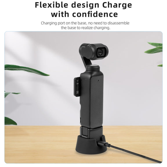For DJI Osmo Pocket 3 STARTRC Silicone Desktop Base Bracket (Black)