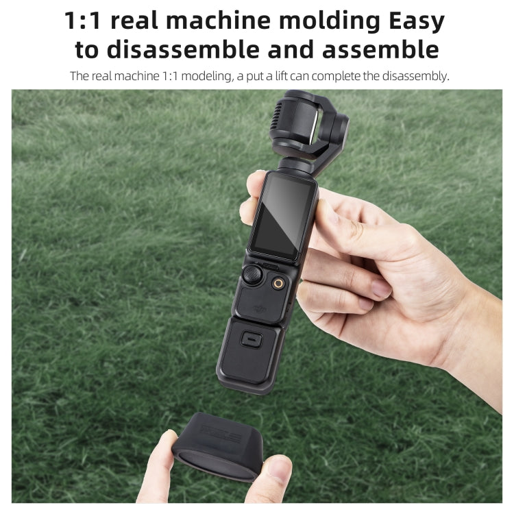 For DJI Osmo Pocket 3 STARTRC Silicone Desktop Base Bracket (Black)