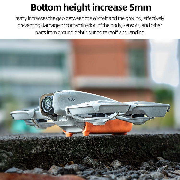 For DJI Neo STARTR Drone Battery Cover Landing Gear Holder (Orange)