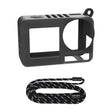 For DJI Osmo Action 5 Pro Sunnylife Silicone Protective Case Scratch-proof Camera Cover with Lanyard (Black) - free shipping - PMC TechLife - Order now!