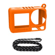 For DJI Osmo Action 5 Pro Sunnylife Silicone Protective Case Scratch-proof Camera Cover with Lanyard (Orange) - free shipping - PMC TechLife - Order now!