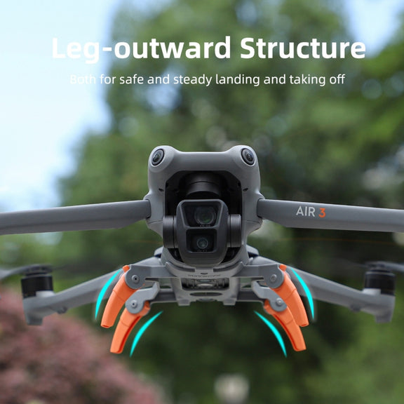 For DJI Air 3S / 3 Sunnylife Landing Gear Extensions Heightened Spider Gears Support Leg (Orange)