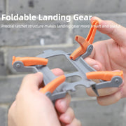 For DJI Air 3S / 3 Sunnylife Landing Gear Extensions Heightened Spider Gears Support Leg (Orange)